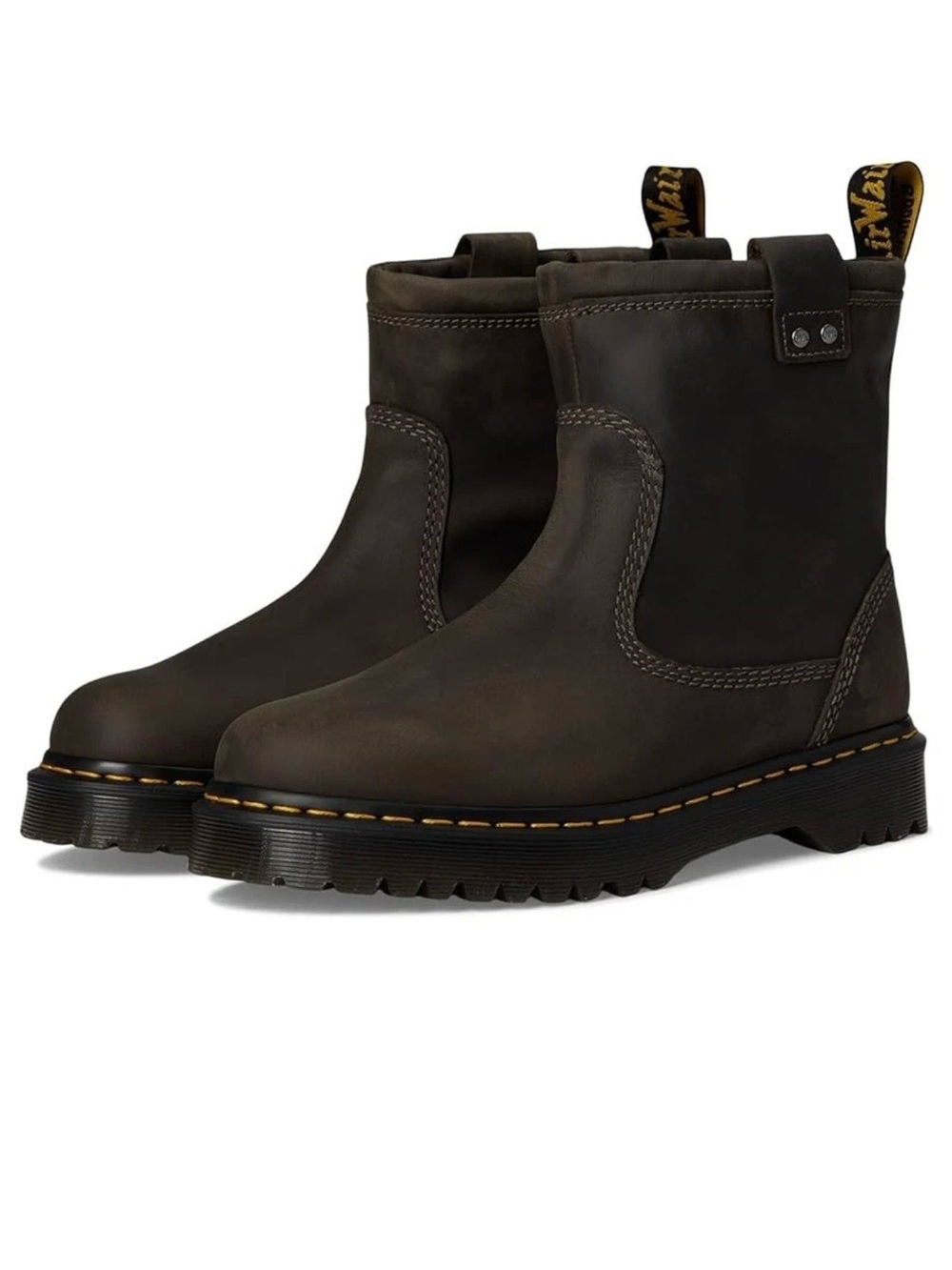Dr. Martens Brown Chelsea Pull-On Work Boots